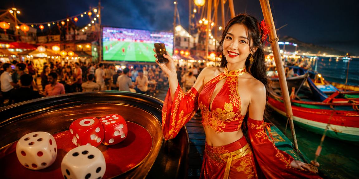Bàn tài xỉu và cờ bạc giải trí tại chợ đêm Mũi Né nhìn từ góc độ người chơi trực tuyến
